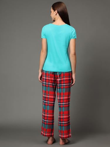 Image of B STORIES Women's Cotton Pyjama Set | Comfort and Relexed Nightsuit for Ladies