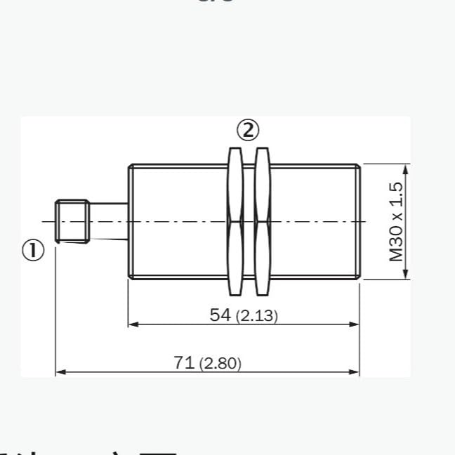 Sensor IMA30-10BE1ZC0S para evitar paradas mecánicas y controlar posición metálica 2