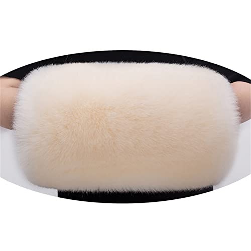 Faux Fox Fur Hand Muffs, Women Warm Faux Fox Fur Muffs, Furry Plush Muffler Pouch, Wrist Hand Warmer Gloves,E,40 cm