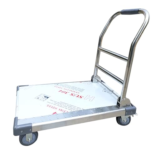 Carretilla plegable 4 ruedas capacidad 150KG miniatura 1