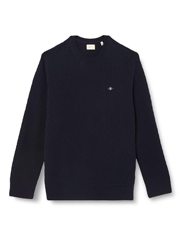 Pull-Over Homme GANT en Coton Texturé à Col en C Confortable