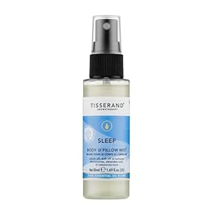 Tisserand Sleep Better Pillow Mist – Essential Oil Sleep Spray – Soothing Lavender, Warming Sandalwood, and Calming Jasmine – Vegan – 1.69 oz