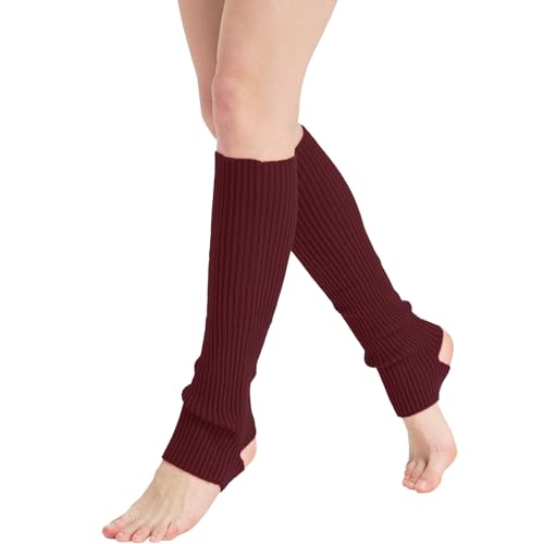 Image of Nanxson Knit Ribbed LegWarmer Women Knit Calf Accessories Leg Sleeves | Solid Neon Boot Socks,Y2K 80s Women's Lolita LegWarmer,Sports Party Yoga Dance Accessories,Winter Ankle Heap Kawaii Sock