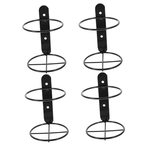 CIYODO 4Pcs Wall Mounted Wine Rack Metal Holder for Wine Bottles Space Saving Design for Kitchen Organization Present for Home Display