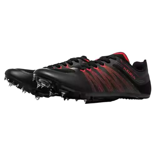 Kraftpaid 陸上競技用メンズランニングスパイク、ユニセックストラックフィールドスパイクシューズ、陸上競技用シューズメンズレディース 裏地素材、短距離走、長距離走、ジャンプに最適