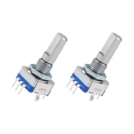 QUARKZMAN EC11 Codificador Código Interruptor Potenciómetro x 2uds 360 Grados Rotatorio para Volumen Control o Selección de datos en LED o LCD Pantalla, [7 Pasadores 20mm Eje] | Ya disponible en tu tienda friki favorita! En mundofriki.es!
