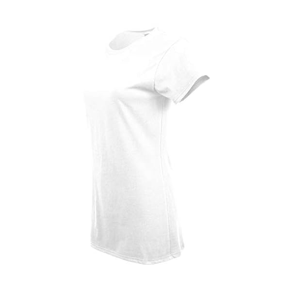 Gildan Women's Softstyle Cotton T-Shirt, Style G64000L, Multipack, White (2-Pack), Medium