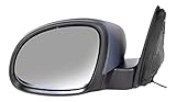Kool Vue Driver Side Power Heated Mirror for Volkswagen Tiguan 2009-2017 Manual Fold With Signal Light; Without Memory & Puddle Lamp Paintable
