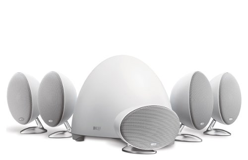 Système de haut-parleurs KEF E305 blanc home-cinéma 5.1 avec caisson basse
