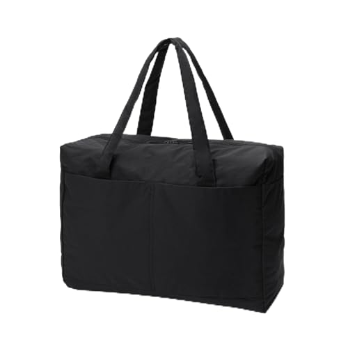 無印良品 再生ナイロンたためるボストンバッグ 黒 32L 約49×19×35cm 76037590