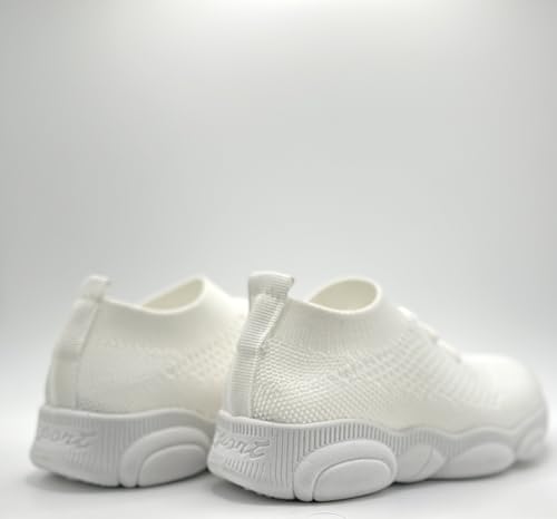 Toddler Sneakers, Lightweight Breathable Slip-On Shoes for Boys and Girls, Pink4