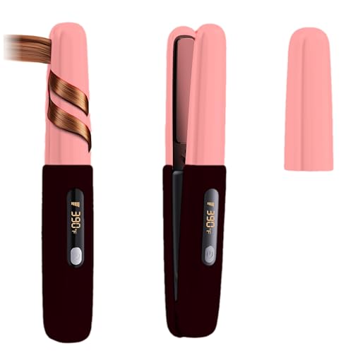 Cordless 2-in-1 Ceramic Hair Straightener Curler