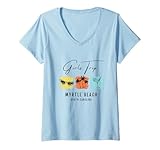 Photo Gallery donna ragazze viaggio myrtle beach maglietta con collo a v Photo Gallery donna ragazze viaggio myrtle beach maglietta con collo a v