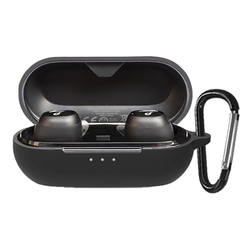 INIAYOH For Anker Soundcore Liberty Neo 2 �ی�P�[�X Anker Soundcore Liberty Neo 2 �P�[�X �J���r�i�t�� �ϏՌ� �����^ �h���h�o �[�d�\ �����h�~�i�u���b�N�j