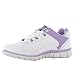 Oxypas Oxysport 'Sunny' Slip-resistant, Antistatic Leather Nursing Trainers, White/Purple (Liliac), 5 UK (38 EU)