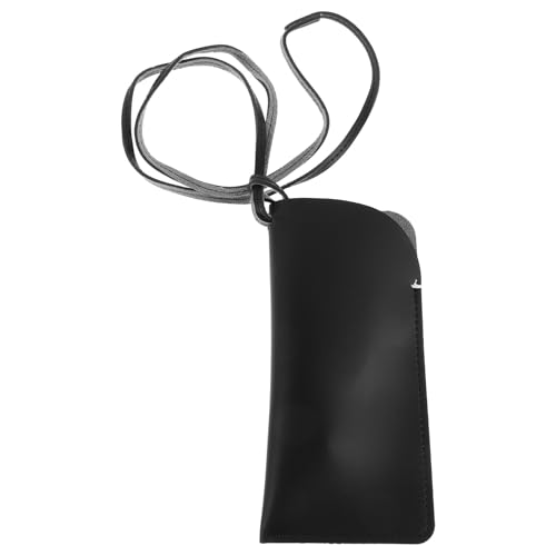 CIMAXIC Custodia per Occhiali Cordino da Collo in PU Porta Oggetti Portatile per Uomo e Donna Passeggiate e Viaggi