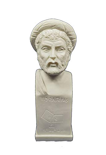 Pythagore de Samos Sculpture grecque antique Mathématicien Philosophe Statue Cover