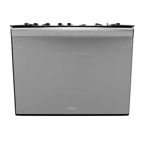 Fogão de Embutir 5 Bocas Preto com Frente Espelhada e Timer Digital Dako Diplomata Grill Style Bivolt