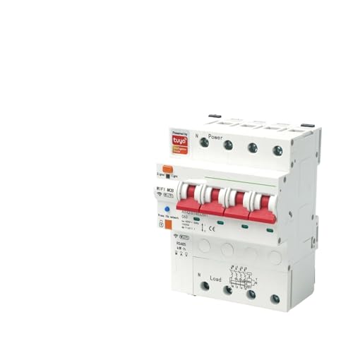 Compteur d'énergie monophasé avec minuterie et protection fuite 80A