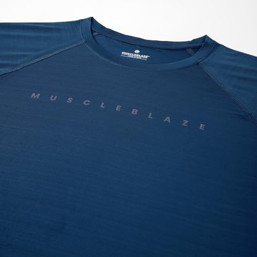 MuscleBlaze Active T Shirt for Men, for Gym & Sports