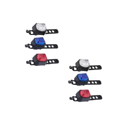 BESPORTBLE 2sets Bike Taillights Led Tail Light for Cycling Waterproof Rear Lights Safety Signals Bike Rear 3pcs*2