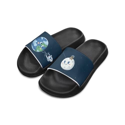 JoyLamoria Animals Pattern Sandals House Slides for Children's Cozy Home Cartoon Pillow Slippers Soft Cushioned Beach Pool Bathroom Summer