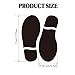 25 Pairs 50 Prints Black Shoe Footprint Stickers Footprint Floor Decals Stickers for Floor Sign Guide Directions Feet Distance Wall Decals Party Decor