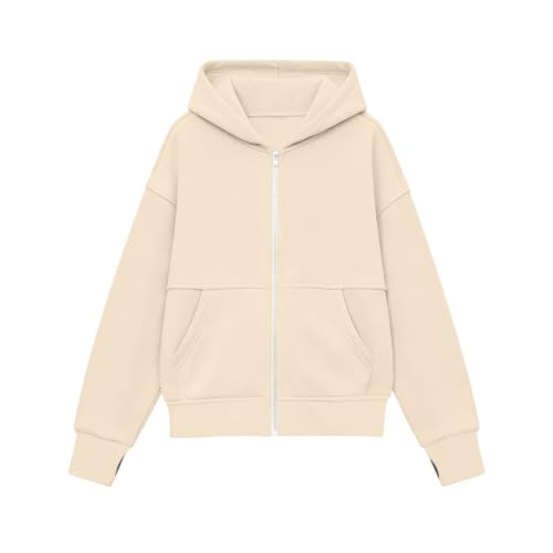 Hvyesh Kids Fleece Jacket Full Zip Casual Hooded Girls Jacket - image 4