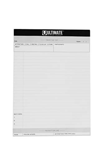 Ultimate Legal Pad 3 PACK (White - 8-1/2 x 11-3/4) Professional List Writing