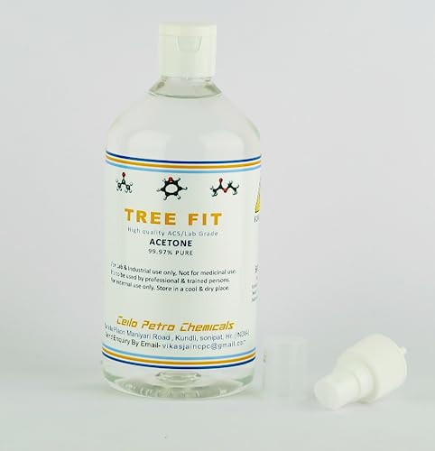 Image of Acetone | Nail Polish Remover | Cleaning Glass Remover | Remove Paint And Stuff Marks | Clear | (250 X 4 =1000 ML)