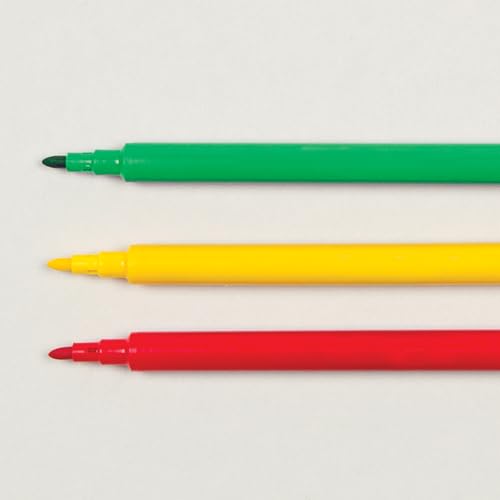 Baker Ross FE414 fine tip fibre tip pens - pack of 144, bulk colouring pens, assorted colours - Image 2