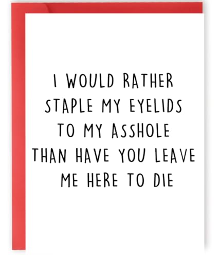 YiKaLus Funny Leaving Card for Him Her, Hilarious Farewell Gifts for Coworker Women, Joke Going Away Cards for Boss Leader, Naughty Goodbye Gift Idea for Work Bestie