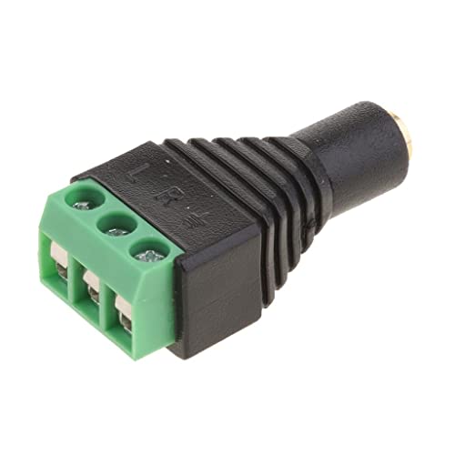 Image of 3.5mm Stereo TRRS Audio Vedio Female to 3 Screw Terminal Female Connectors