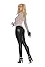 Elegant Moments Women's Fishnet Long Sleeve Cami Top, Red, One Size