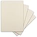 Produktbild 25 Blatt DIN-A5 Tonkarton - 300 g/m² Bastel-Papier - 14,8 x 21 cm - Farbe Creme-Vanille - geprägte Leinen-Struktur - Tonzeichenpapier zum Basteln - Fotokarton