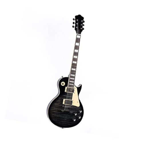 Guitare électrique solid body noire et housse de transport pour débutant