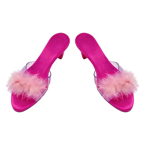 Zapatos De De | Tacones Altos De Cosplay para Interpretación con Joyería | Zapatillas De para Obras Escolares En Escenario | Eventos Temáticos Fiestas De Disfraces Carnaval Ha