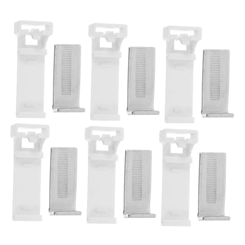 JUMPLAWN 6pcs Roller Shade Brackets for Easy Installation Adhesive Curtain Rod Holders for Secure Attachment Space Efficient Design for Home Bedroom and Kitchen Use