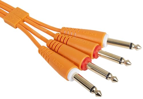 UDG Audio Cable Set 1/4'' Jack - 1/4'' Jack Orange Straight 3m - Image 3