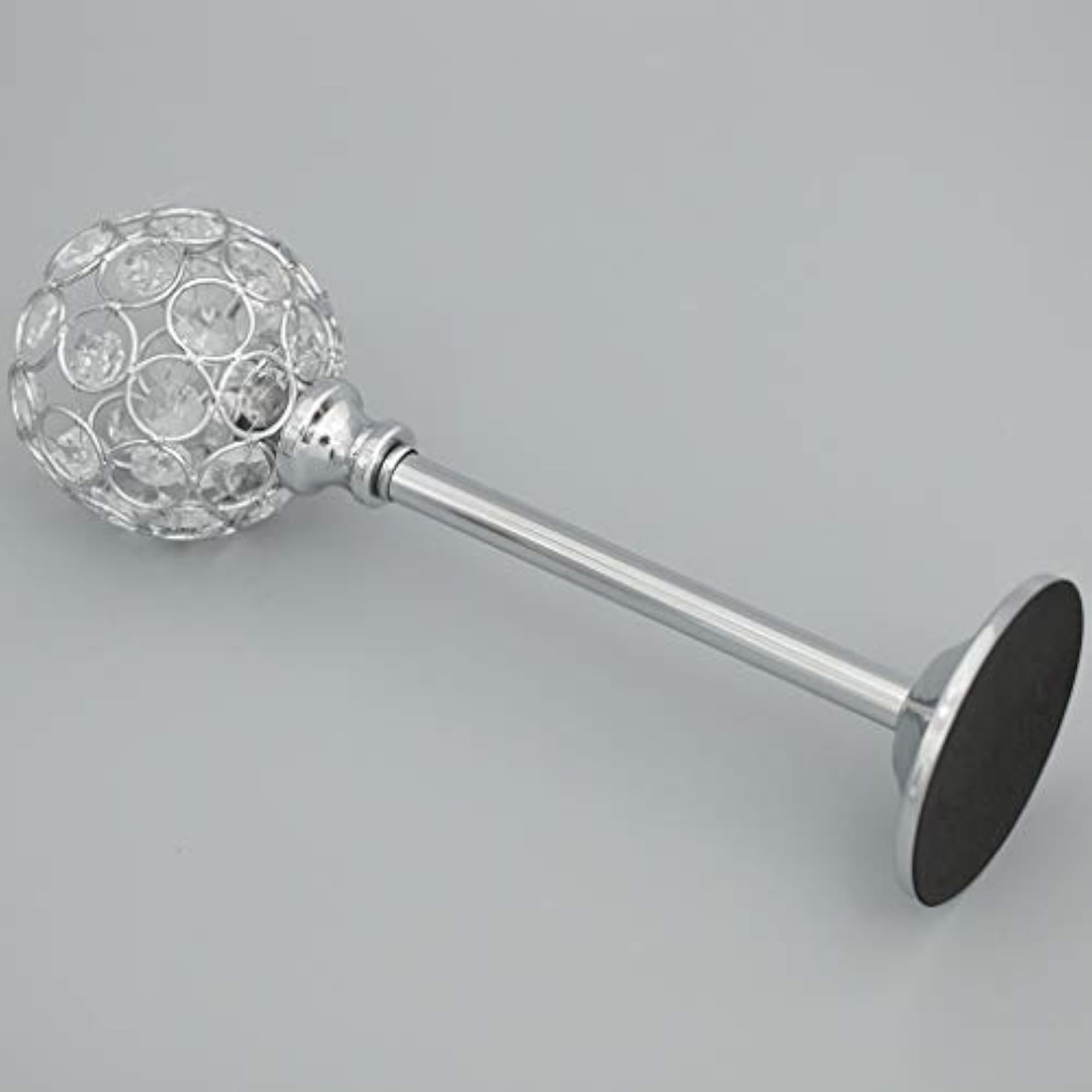 Mosaic Crystal Tea Light Candle Holder, Silver