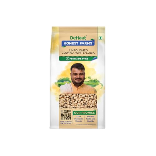 Image of DeHaat Honest Farms Pesticide Free Unpolished Cowpea White /Lobia 500 GM