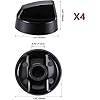 Amazon.com: AOMUCH Universal Black Control Knobs with 12 Adapters ...