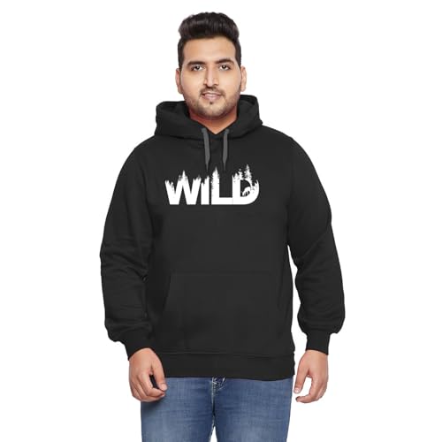 Image of West Gate Clothing Plus Size 100% Cotton Men's Hoodie | Casual Mens Hoodies Suitable for Trip and Gym | 3XL,4XL,5XL Size Hoodie's /Sweatshirt | Wild Printed Hood