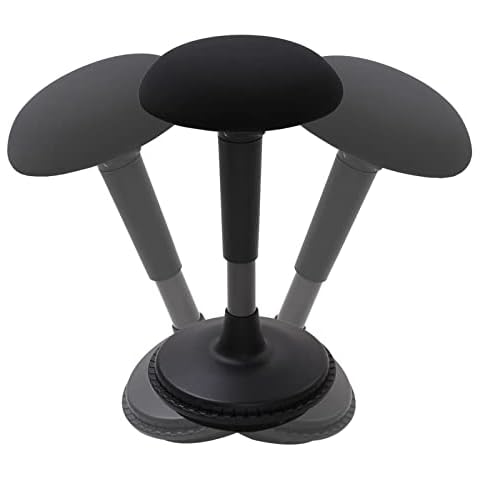 FLEXISPOT Taburete Giratorio Ergonómico Ajustable con Respaldo Cover