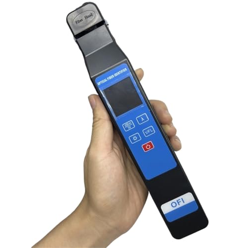 Probador de fibra óptica, Identificador de fibra óptica OFI, detector de tráfico en, localizador visual de fallos de 10 MW integrado y medidor de potencia óptica.