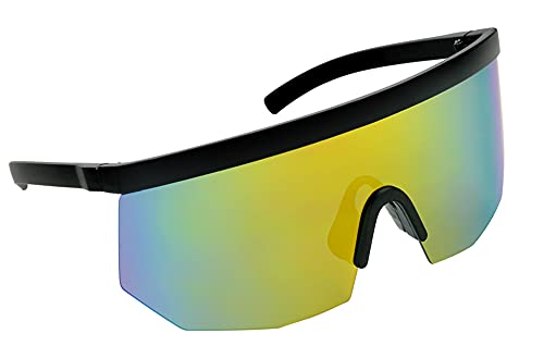 ShadyVEU Retro Oversized Sports Colored Mirrored Lens Winter Sports Slim Frame Sunglasses2