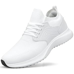 Abboos Womens Walking Running Shoes-Slip on Lightweight Memory Foam Sneakers for Athletic Gym Tennis Shoes