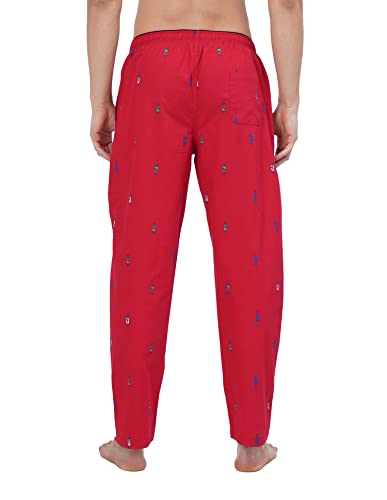 Image of U.S. POLO ASSN. Men's IYAD Printed Mid Rise Cotton Lounge Pants