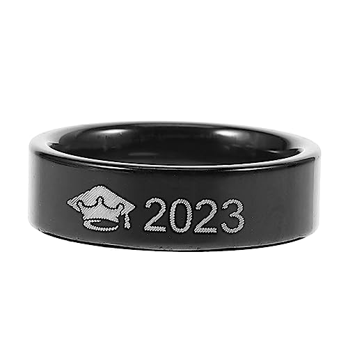 Healvian Anillo De Graduación Para Hombres y Mujeres De Fiesta De Graduación Novedoso