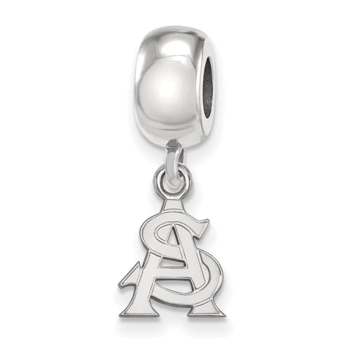 LogoArt Sterling Silver Arizona State University XS Dangle Bead Charm